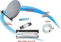 Kit Completo Tv Fta + Instalação